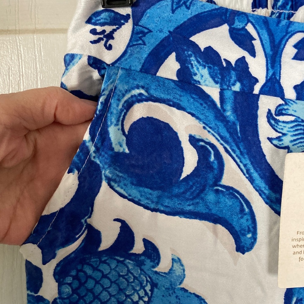 Haute Hippie Blue & White Palazzo Pants - Picture 3 of 8